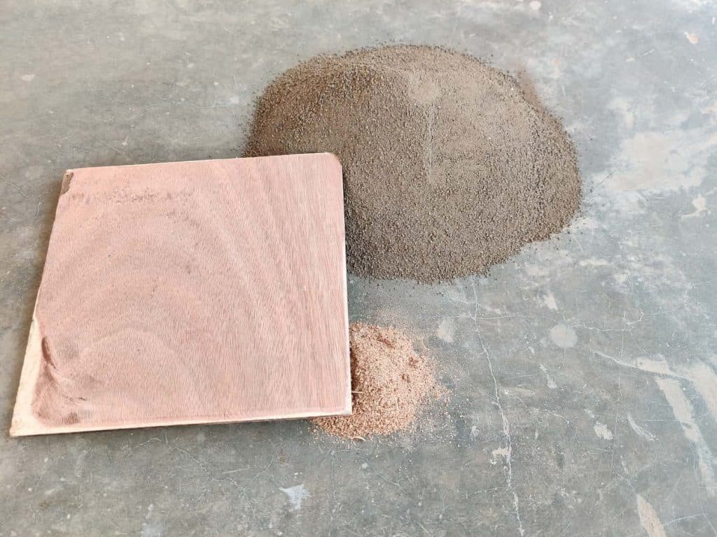 Complete Molela terracotta workshop kit with clay, board and wood dust